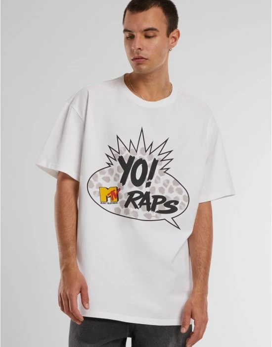 Тениска MTV Yo! Oversize Tee white XXL