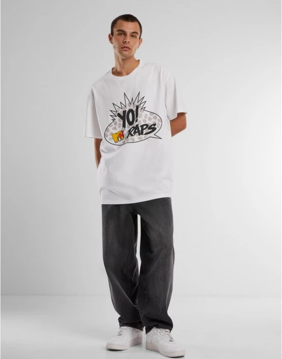 Тениска MTV Yo! Oversize Tee white XXL
