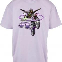 Мъжка тениска в лилав цвят Mister Tee Moto GT Oversize