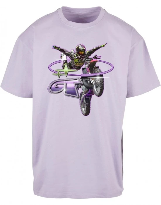 Мъжка тениска в лилав цвят Mister Tee Moto GT Oversize, Овърсайз - Hoodstyle.bg