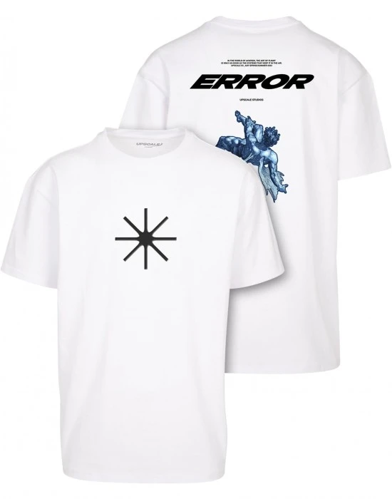 Мъжка тениска в бял цвят MISTER TEE Error Oversize, Тениски - Hoodstyle.bg