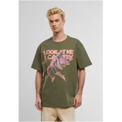 Тениска Look Oversize Tee olive XXL