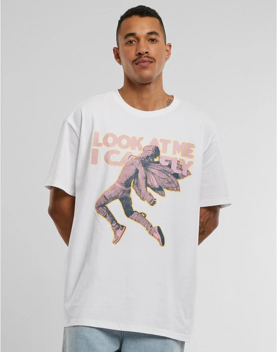Тениска Look Oversize Tee white XXL