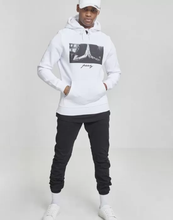 Мъжки суичър Mister Tee Pray в бял цвят, Суичъри - Hoodstyle.bg