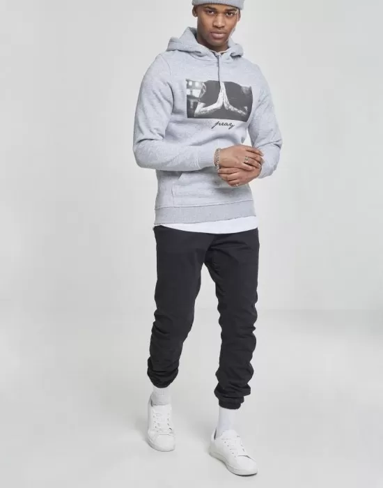 Мъжки суичър Mister Tee Pray в светлосив цвят, Суичъри - Hoodstyle.bg