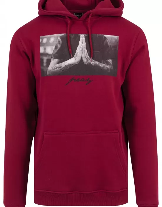 Мъжки суичър Mister Tee Pray в червено, Суичъри - Hoodstyle.bg