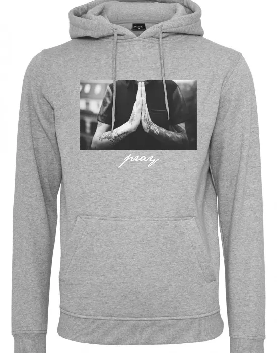 Мъжки суичър Mister Tee Pray в светлосив цвят, Суичъри - Hoodstyle.bg