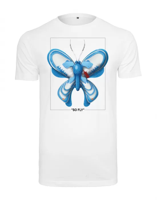 Мъжка тениска в бял цвят Mister Tee So Fly, Тениски - Hoodstyle.bg