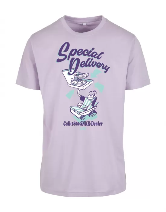 Мъжка тениска в лилав цвят Mister Tee Special Delivery, Тениски - Hoodstyle.bg