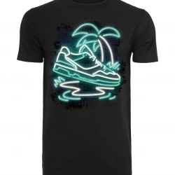 Мъжка тениска в черен цвят Mister Tee Palm Sneaker