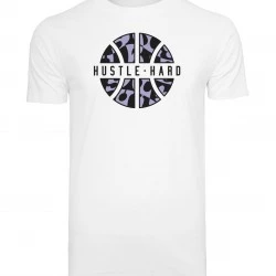 Мъжка тениска в бял цвят Mister Tee Hustle Hard