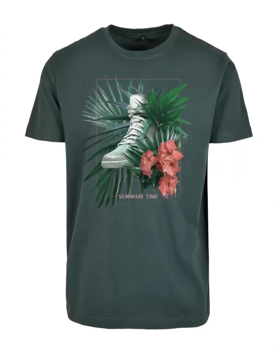Мъжка тениска в зелен цвят Mister Tee Summer Time, Тениски - Hoodstyle.bg