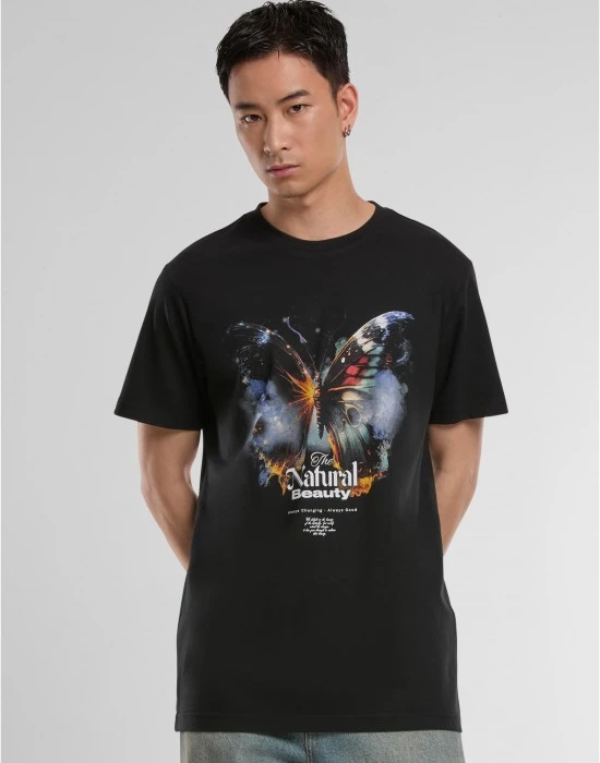 Тениска Natural Beauty Butterfly Tee black XXL