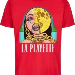 Мъжка тениска в червен цвят Mister Tee La Playette