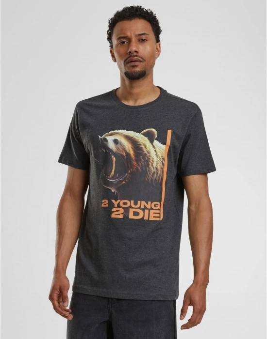 Тениска 2 Young 2 Die Tee charcoal XXL