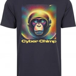 Мъжка тениска в тъмносин цвят MISTER TEE Cyber Chimp