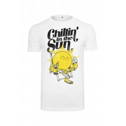 Мъжка тениска в бял цвят Mister Tee Chillin' the Sun