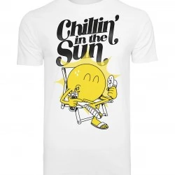 Мъжка тениска в бял цвят Mister Tee Chillin' the Sun