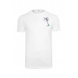 Мъжка тениска в бял цвят MISTER TEE Summer Vibes 