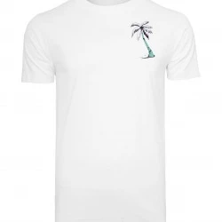 Мъжка тениска в бял цвят MISTER TEE Summer Vibes 