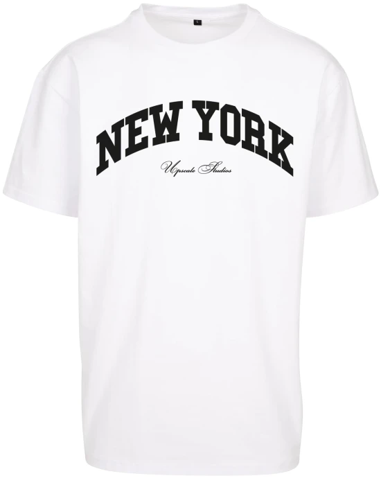 Тениска New York College Oversize Tee white XXL