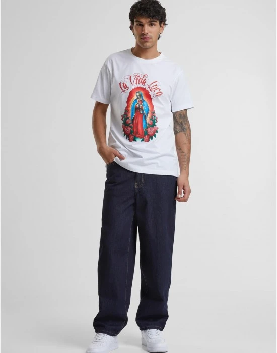 Тениска La Vida Loca Mary Tee white XXL