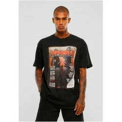 Мъжка тениска в черен цвят MISTER TEE Upscale Magazine Oversize