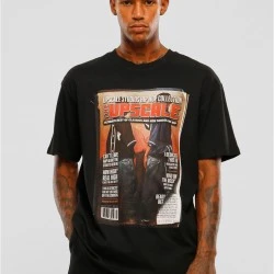Мъжка тениска в черен цвят MISTER TEE Upscale Magazine Oversize