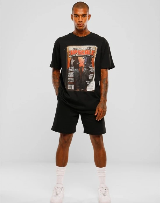 Мъжка тениска в черен цвят MISTER TEE Upscale Magazine Oversize, Тениски - Hoodstyle.bg