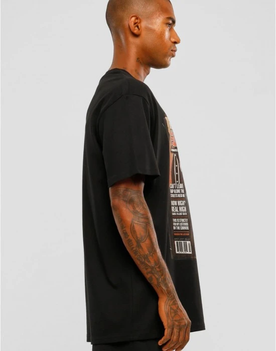 Мъжка тениска в черен цвят MISTER TEE Upscale Magazine Oversize, Тениски - Hoodstyle.bg