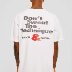 Мъжка тениска в бял цвят, модел Eric B & Rakim Sweat the Technique Oversize Tee