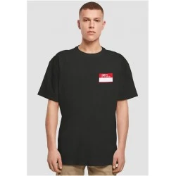 Мъжка тениска в черен цвят Mister Tee Hey! My Name Is Oversize