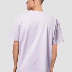 Мъжка тениска в светлолилав цвят Mister Tee Hate it or Love it Oversize