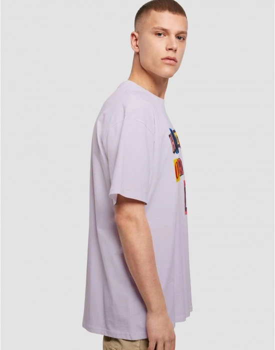 Мъжка тениска в светлолилав цвят Mister Tee Hate it or Love it Oversize, Тениски - Hoodstyle.bg