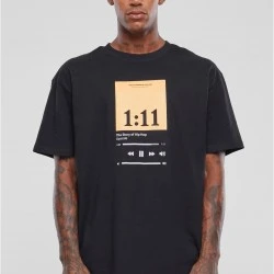 Мъжка тениска в черен цвят Mister Tee 1:11 Oversize