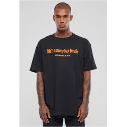Мъжка тениска в черен цвят Mister Tee Hustle Oversize.