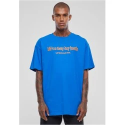 Мъжка тениска в син цвят Mister Tee Hustle Oversize.