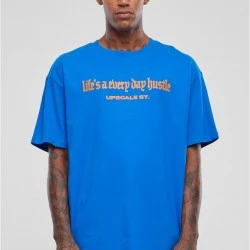 Мъжка тениска в син цвят Mister Tee Hustle Oversize.