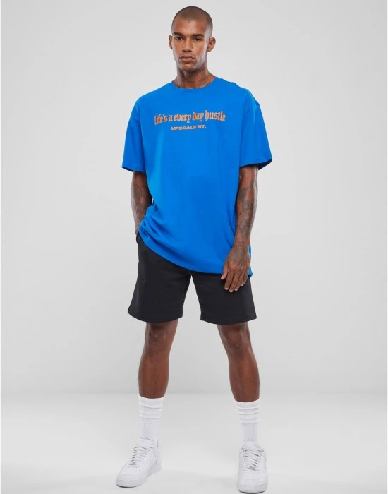 Мъжка тениска в син цвят Mister Tee Hustle Oversize., Тениски - Hoodstyle.bg