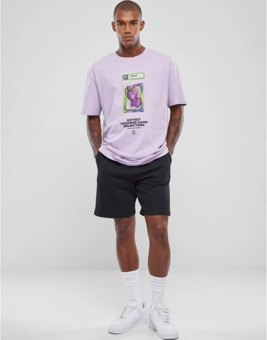 Мъжка тениска в светлолилав цвят Mister Tee Blend Oversize, Тениски - Hoodstyle.bg