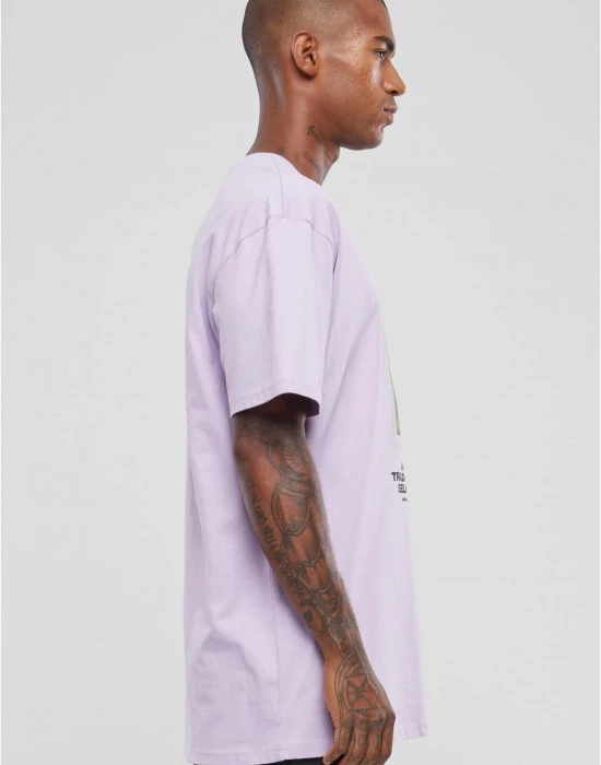 Мъжка тениска в светлолилав цвят Mister Tee Blend Oversize, Тениски - Hoodstyle.bg