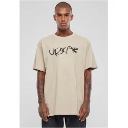 Мъжка тениска в бежов цвят Mister Tee Giza Oversize