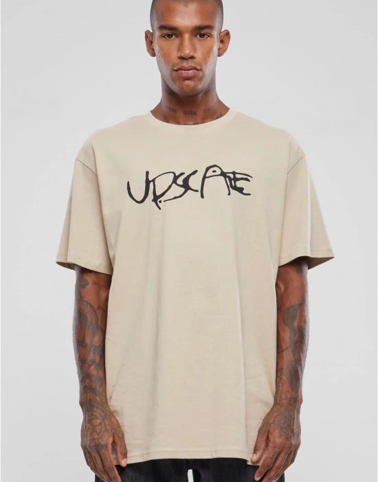 Мъжка тениска в бежов цвят Mister Tee Giza Oversize, Тениски - Hoodstyle.bg
