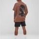 Мъжка тениска в кафяв цвят Mister Tee Giza Oversize, Тениски - Hoodstyle.bg