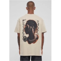 Мъжка тениска в бежов цвят Mister Tee Giza Oversize