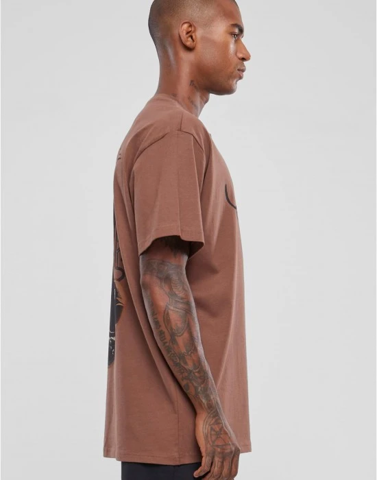Мъжка тениска в кафяв цвят Mister Tee Giza Oversize, Тениски - Hoodstyle.bg