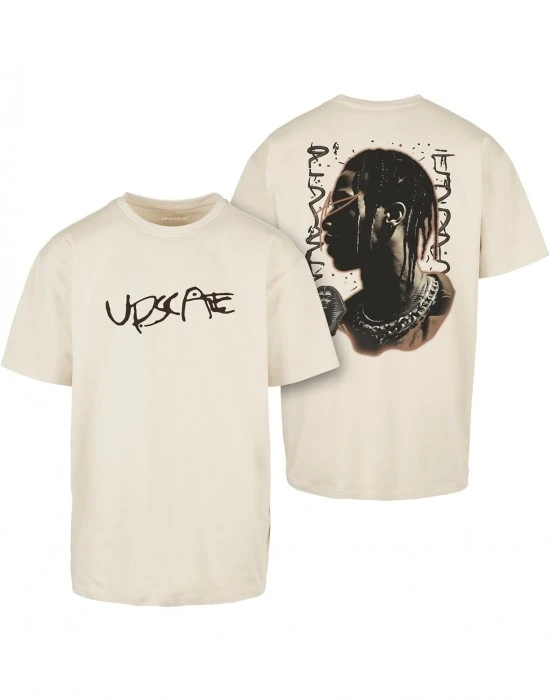 Мъжка тениска в бежов цвят Mister Tee Giza Oversize, Тениски - Hoodstyle.bg