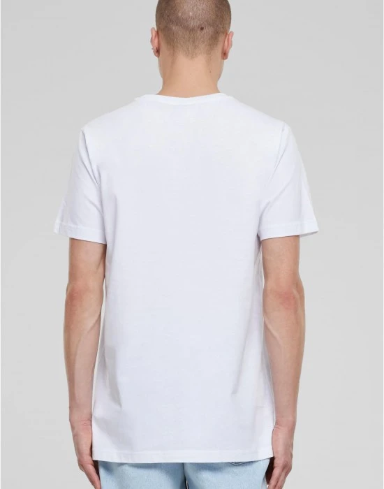Мъжка тениска в бял цвят MISTER TEE Dice Fire EMB, Тениски - Hoodstyle.bg