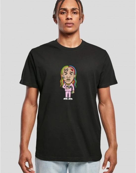 Мъжка тениска в черен цвят Mister Tee Bushwick Sketch, Тениски - Hoodstyle.bg
