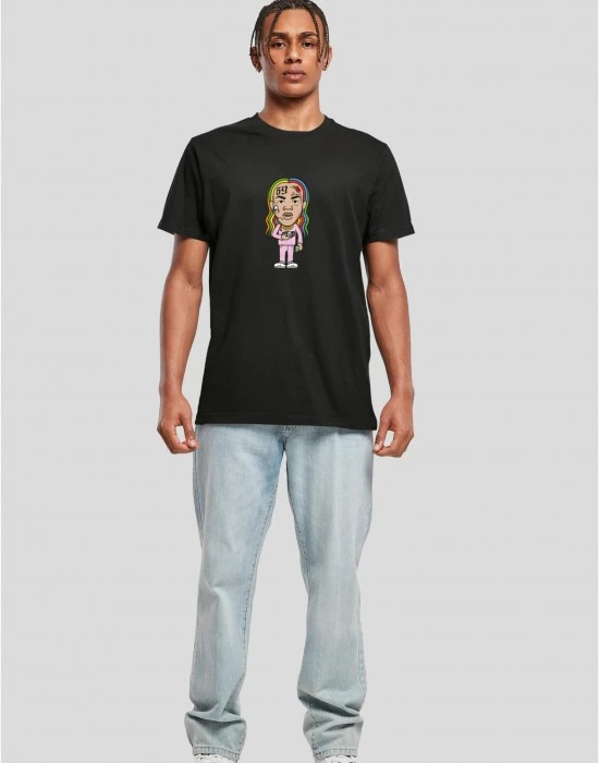 Мъжка тениска в черен цвят Mister Tee Bushwick Sketch, Тениски - Hoodstyle.bg